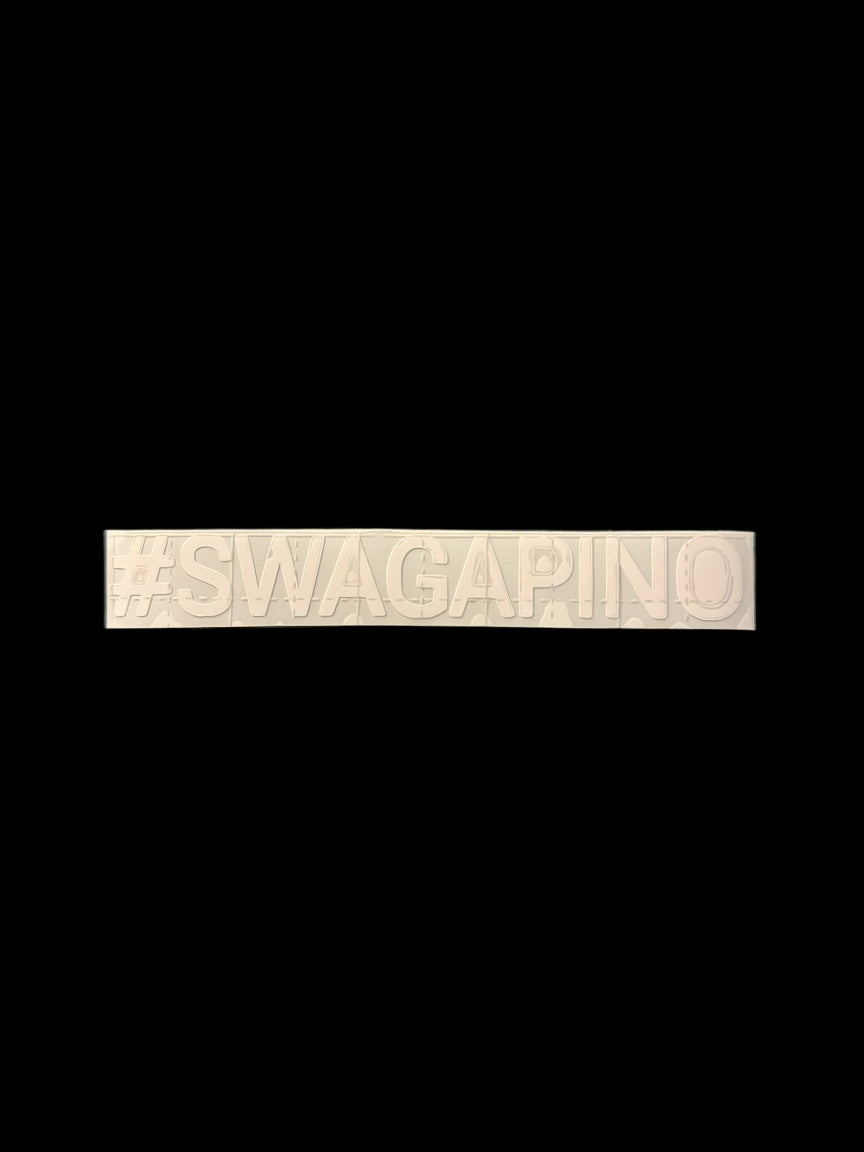 #SWAGAPINO WHITE DECAL